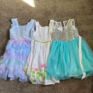 Lot of 3 Kids Dresses size 8/10